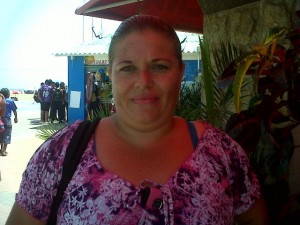 Ángela Rivas madre de familia de la Unidad Educativa