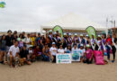 EcoPlayas retiro 111 lbs. de basura de la playa San Mateo junto a las candidatas a Reina de Manta