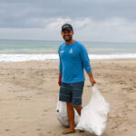 Logramos retirar 250 libras de basura de la playa Santa Marianita