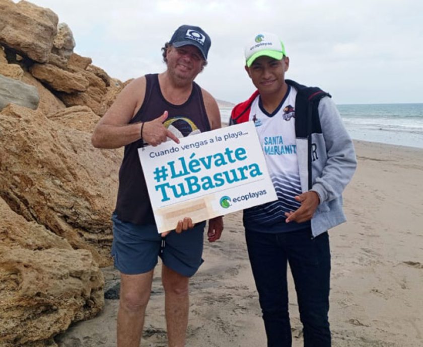 Cuando vengas a la playa llévate tu basura