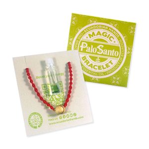 Pulsera buenas vibras de palo santo